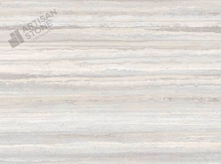 Travertino Grigio Venato / Naturali - Laminam - Close Up